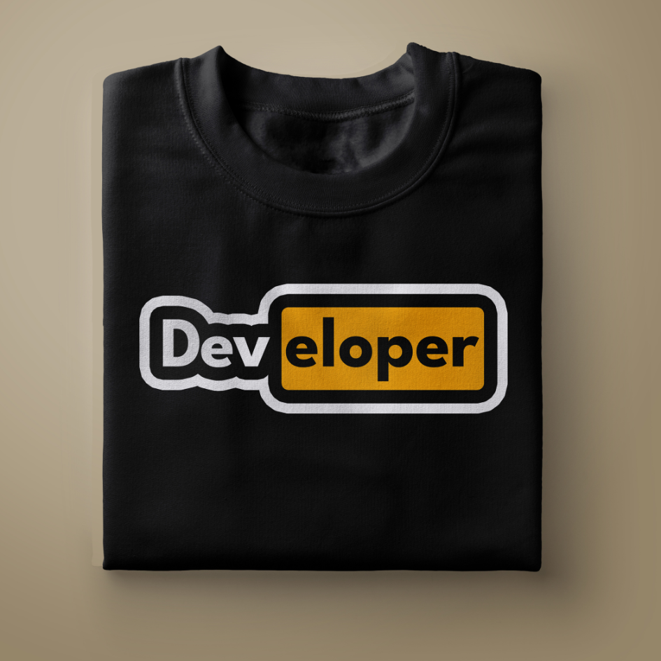 Developer Unisex Black Sweatshirt