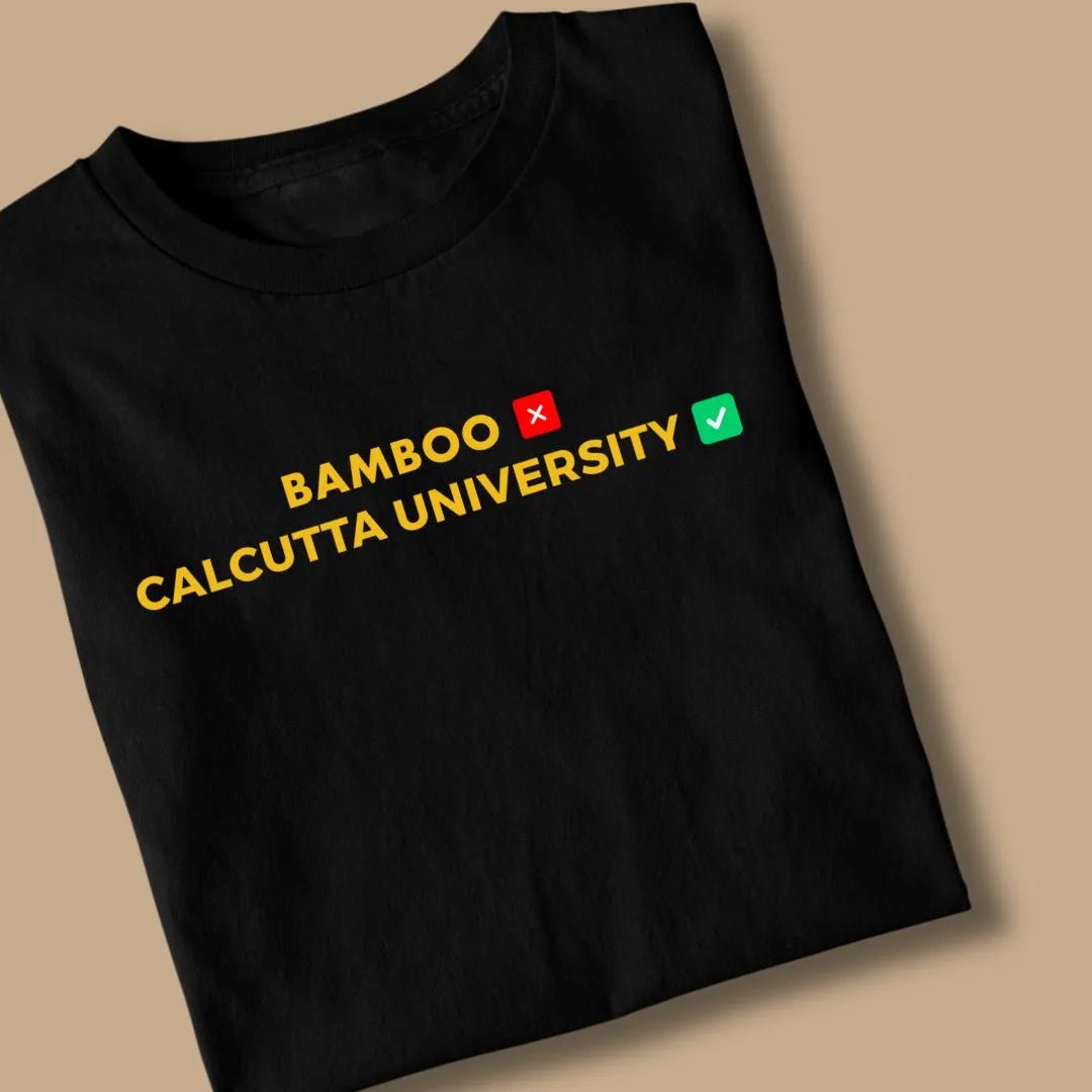Calcutta University Bengali Printed Tshirt