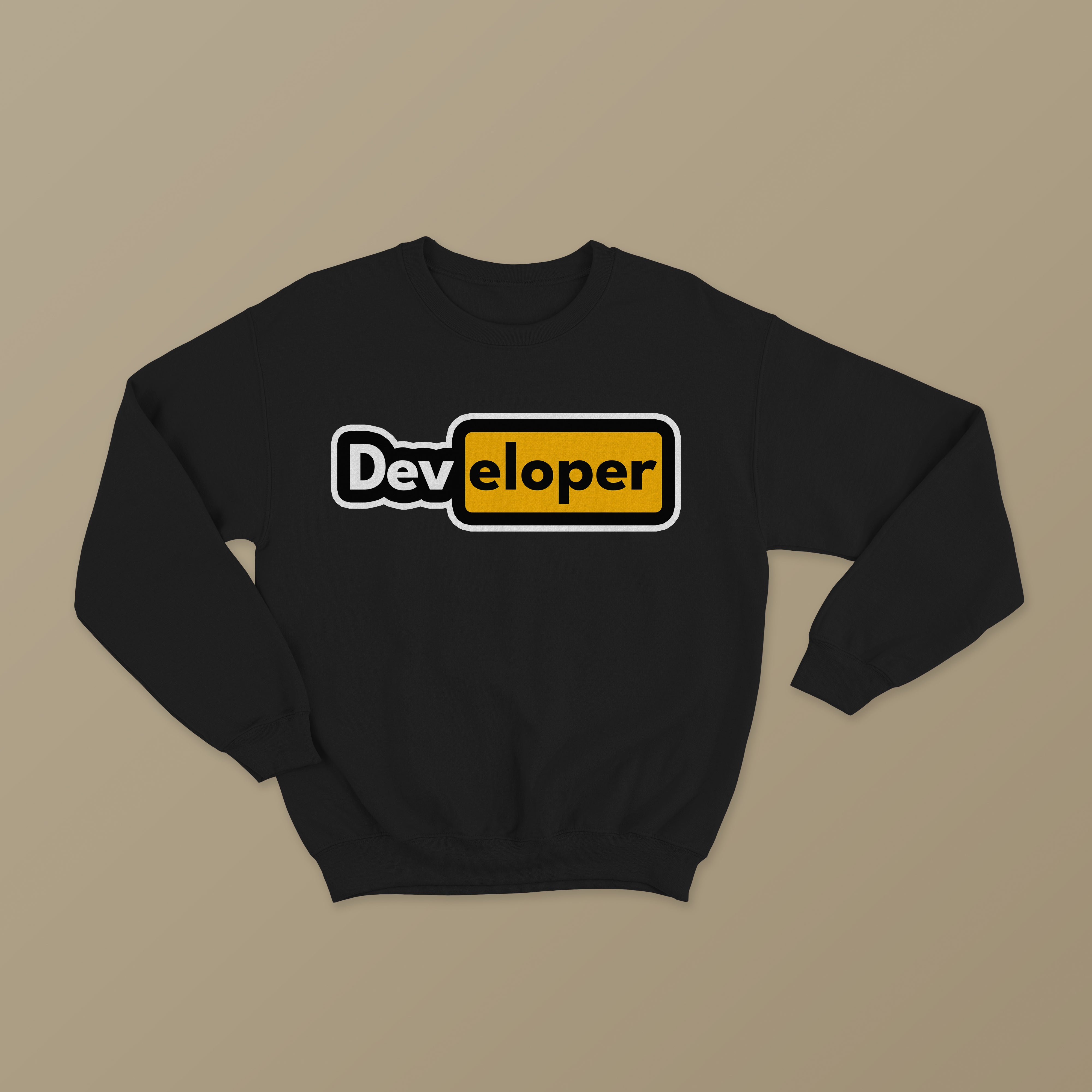 Developer Unisex Black Sweatshirt