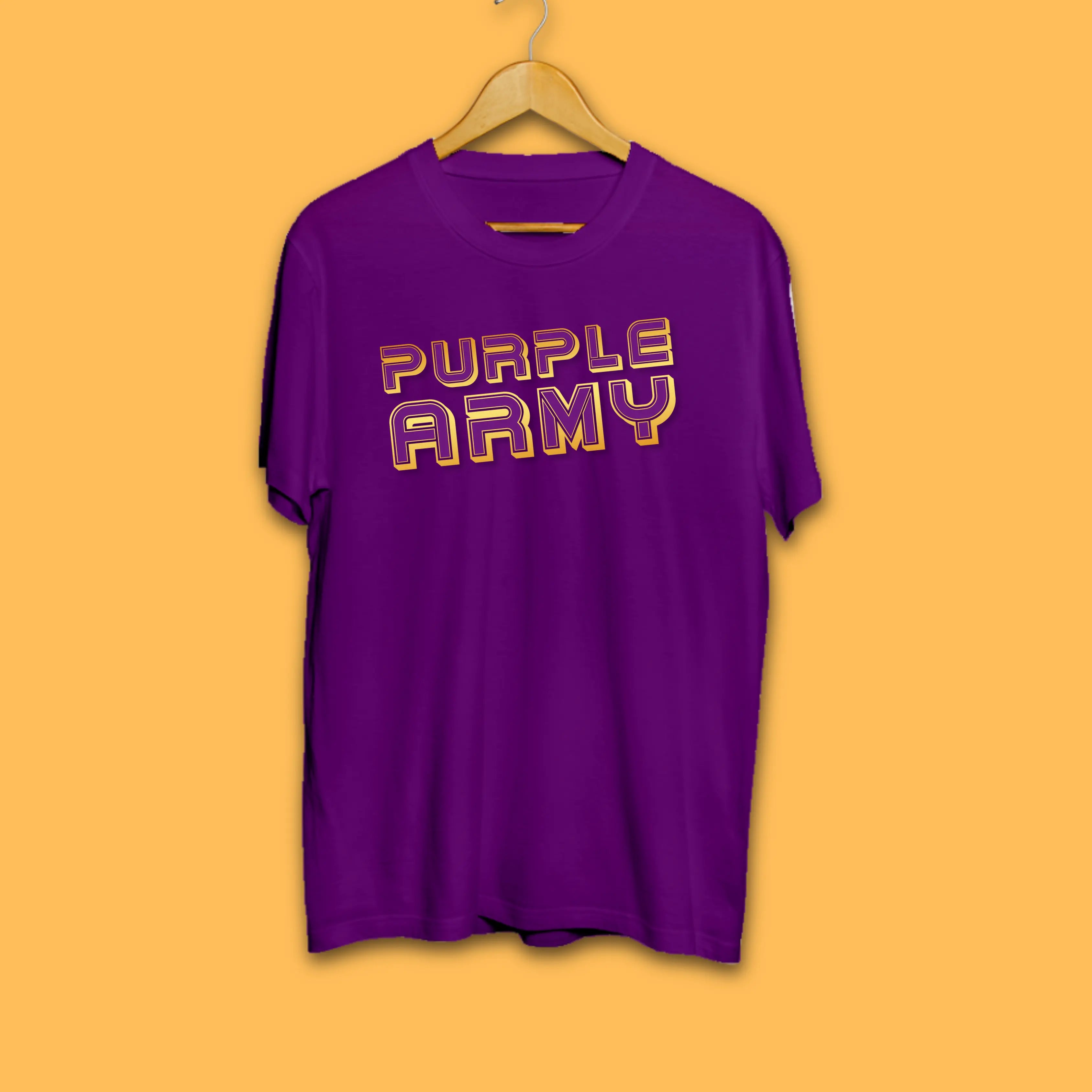 Purple Army Unisex IPL Printed Tshirt