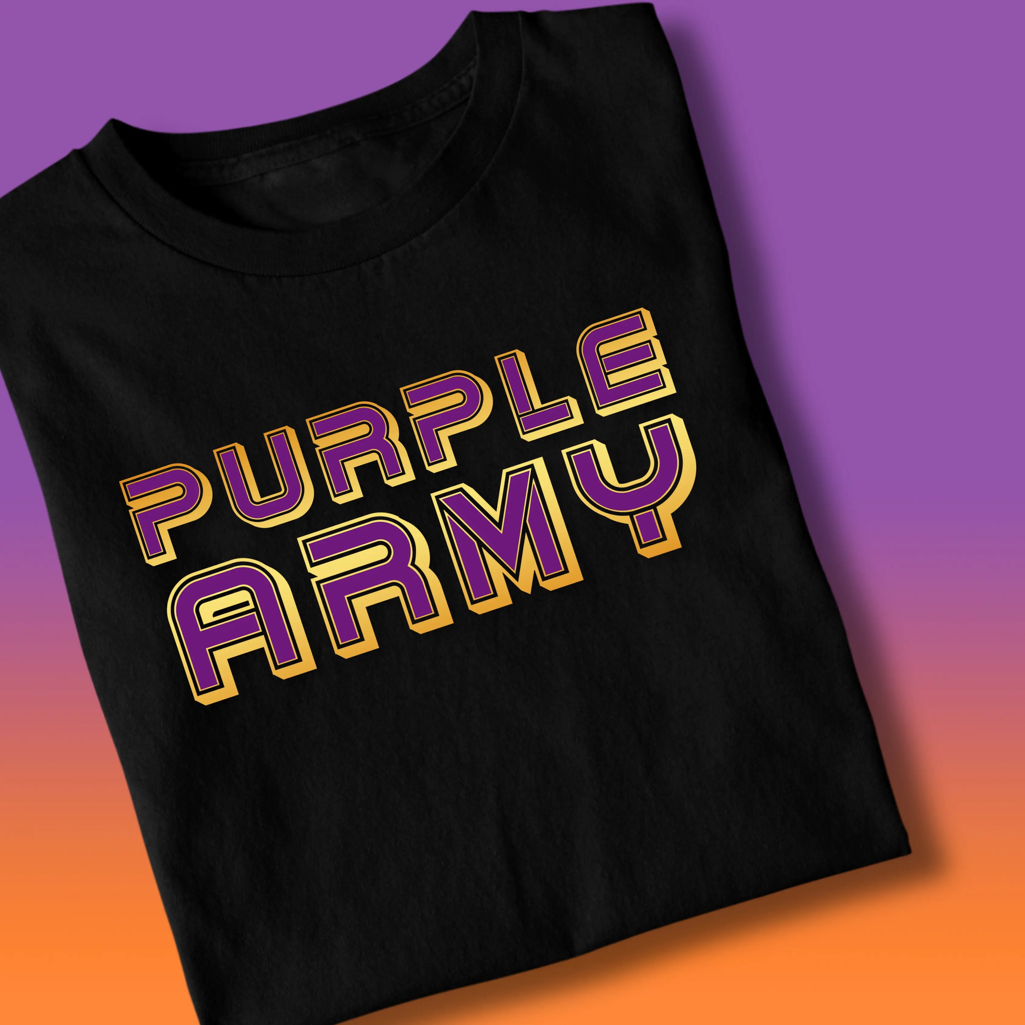 Purple Army Unisex IPL Printed Tshirt