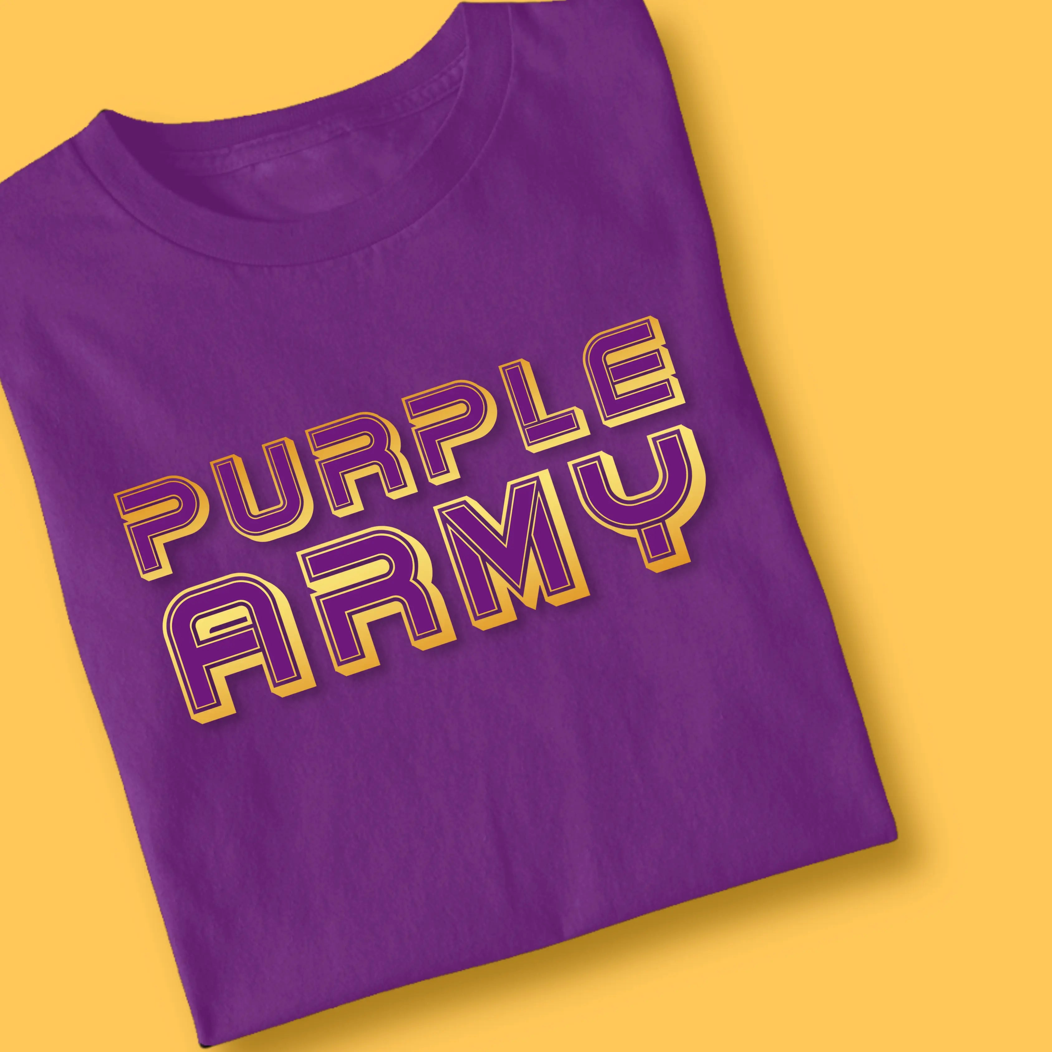Purple Army Unisex IPL Printed Tshirt
