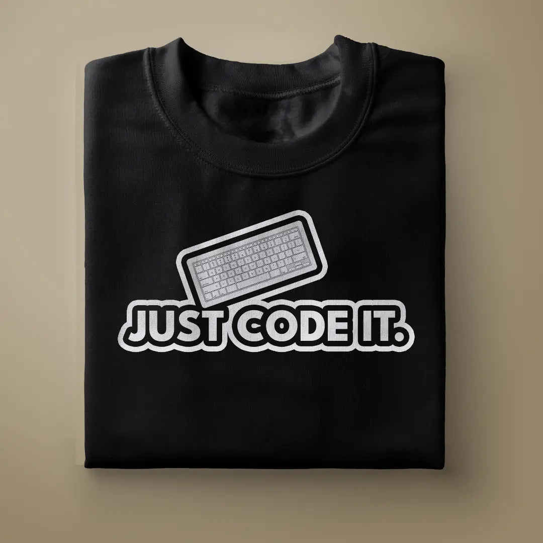 Just Code It Unisex Black Sweatshirt